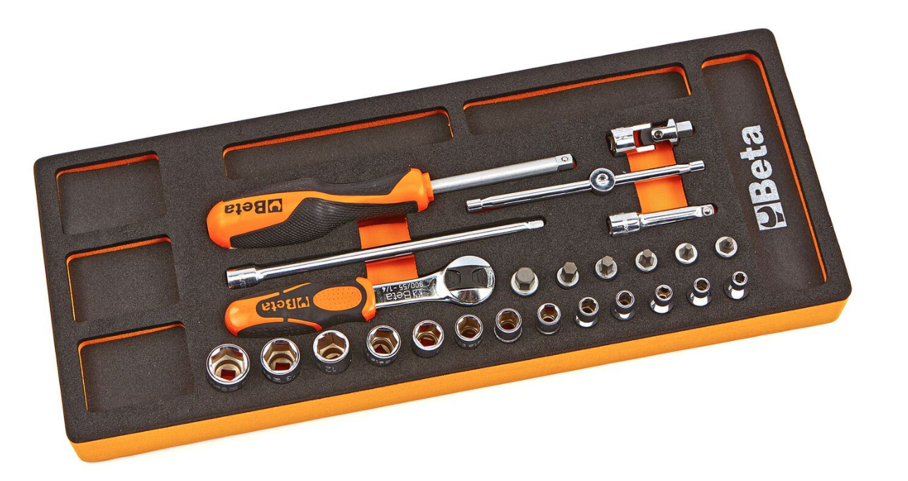 M91 - 25 teiliges 1/4 Doppenset Inlay Foam
