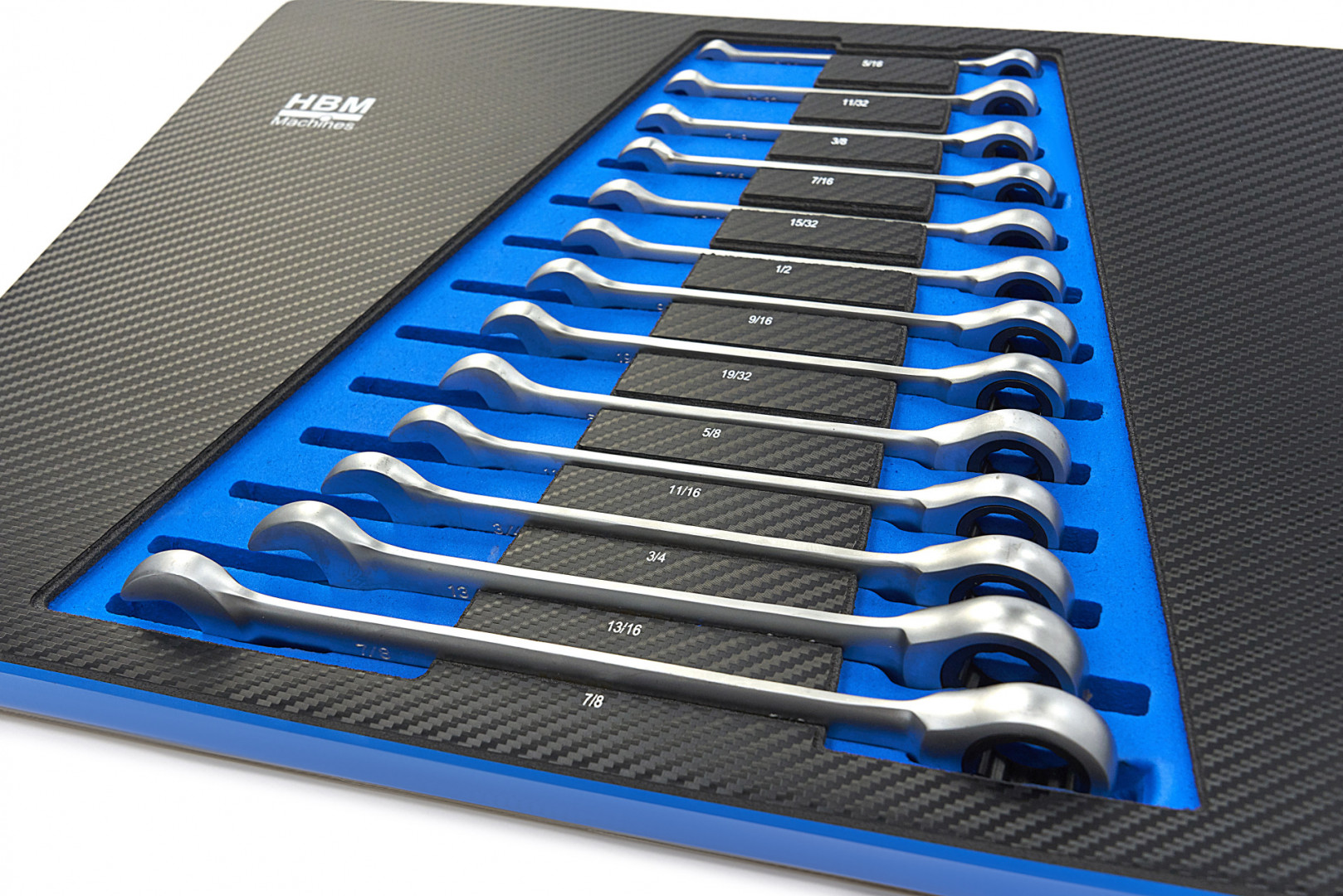 hbm-13-delige-ring-ratel-steeksleutelset-inch-in-carobn-foam-inlay-voor-gereedschapswagen_2_nr9980