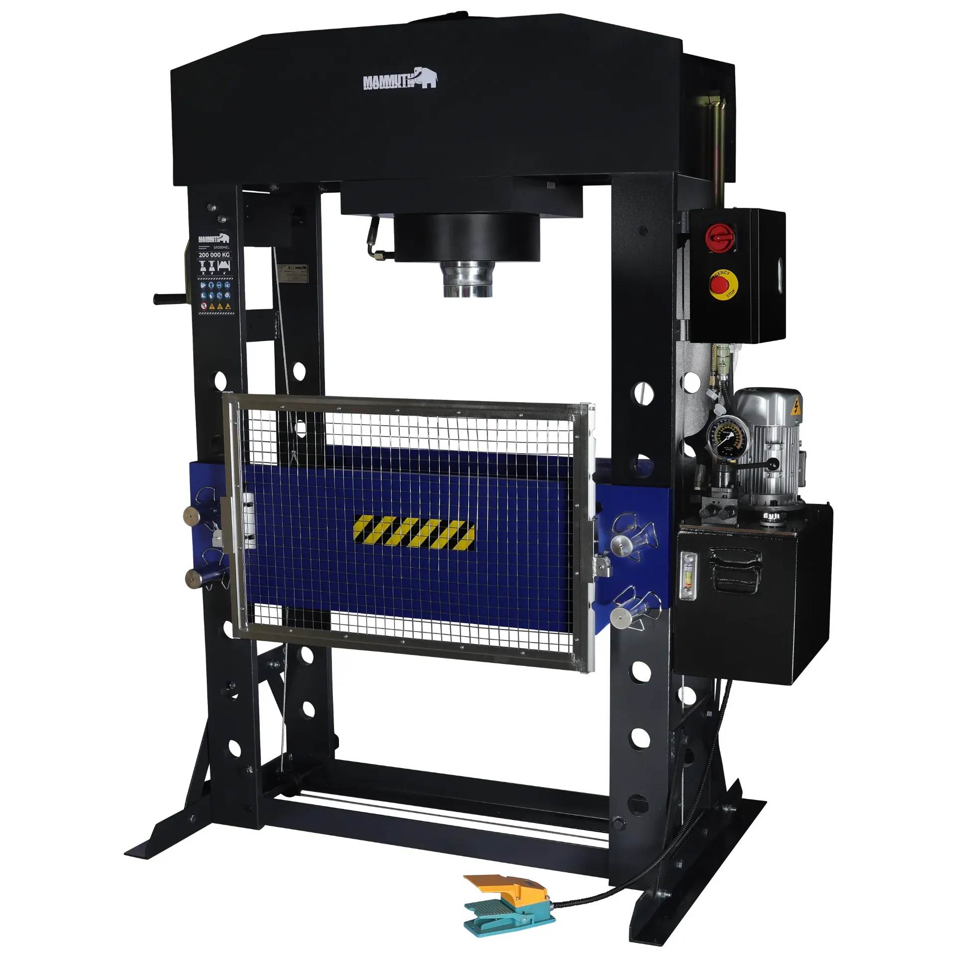 Mammuth elektrische Werkstattpresse, 200 Tonnen