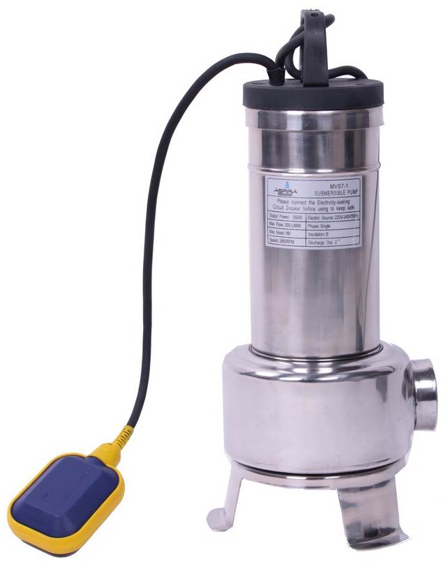 MVS7F-Tauchpumpe-aus-Edelstahl-mit-Schwimmerchalter-0-55kW-230V Edelstahl Tauchpumpe 550W 18.000l/h