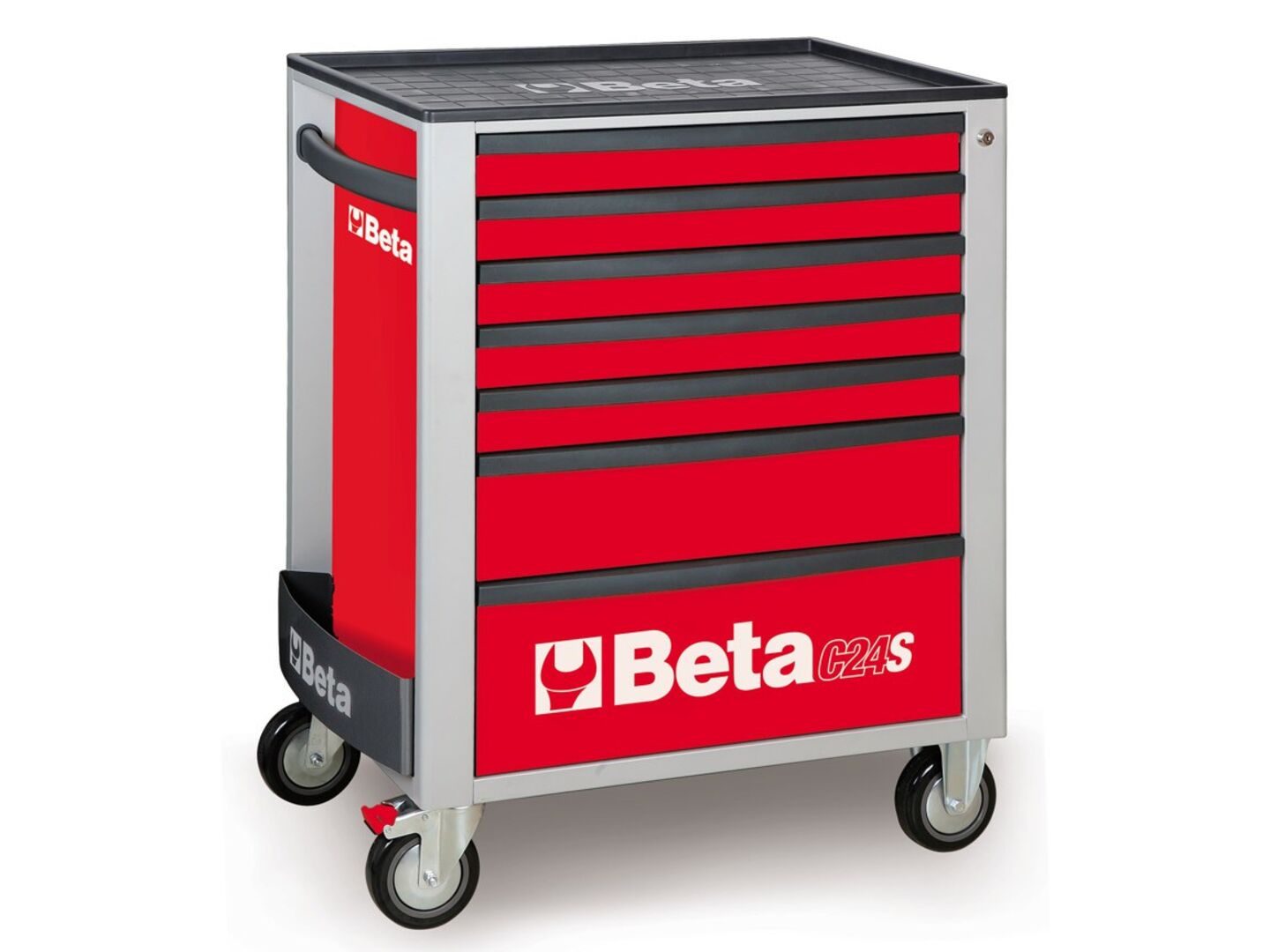 Beta 7 Fächer Werkzeugwagen Rot - C24S 7/R