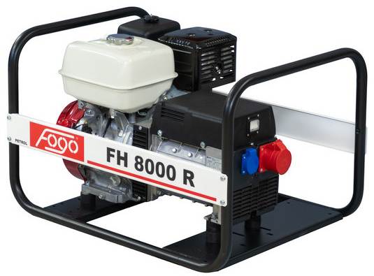 FH8000R-Benzingenerator-6-2kW-400V-Honda-Motor-GX390 Benzin Generator AVR 6200W 230/400V