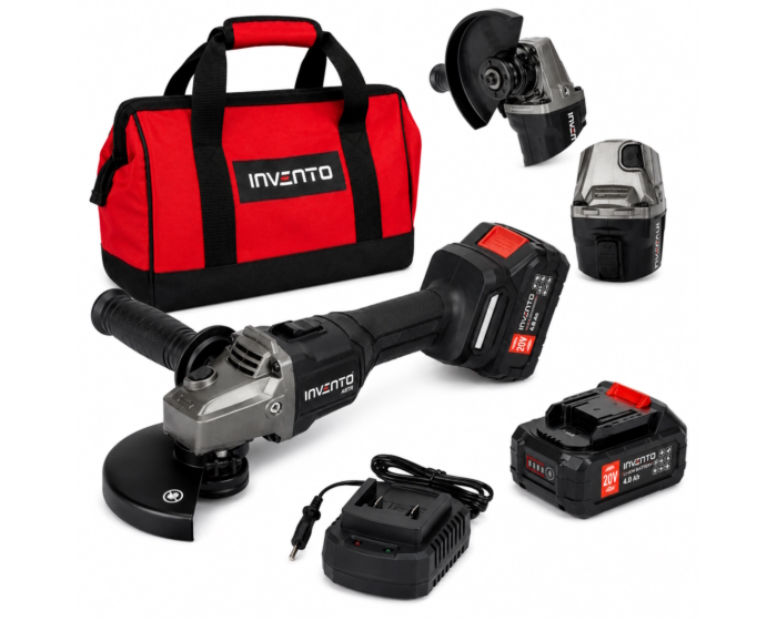 Akku-Winkelschleifer 125 mm – Set mit 2 × 4,0-Ah-Akkus und Ladegerät