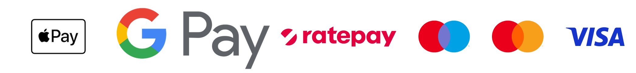 , Kreditkarte, Rechnungskauf, Google Pay, Apple Pay