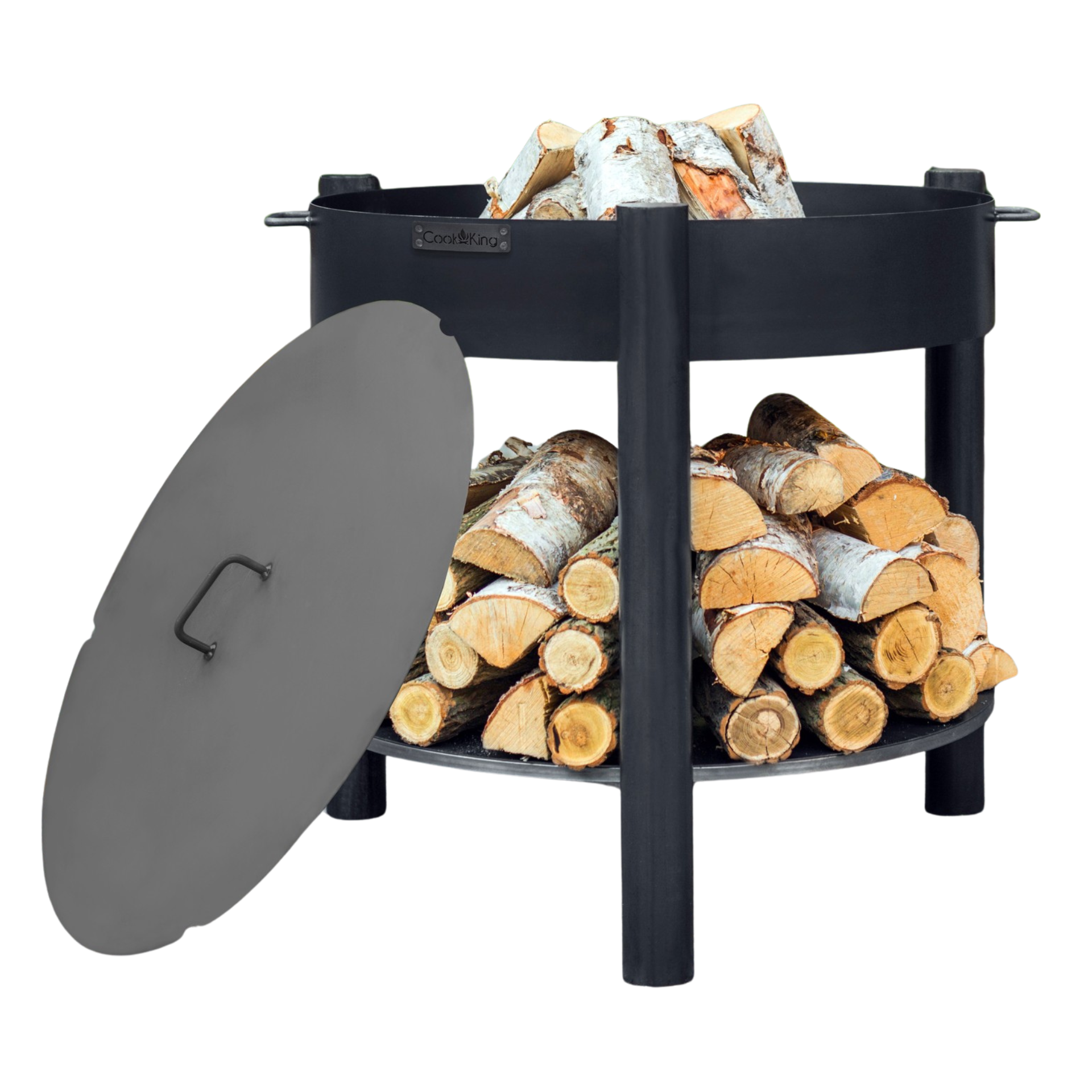 Feuerschale MONTANA XXL Ø80cm mit Deckel Ø82cm