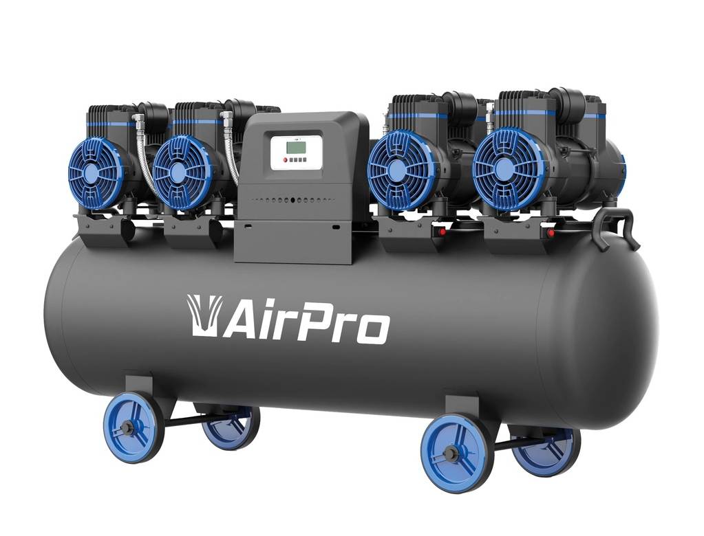 Kompressor ölfrei 4 x 2 PS 120L Tank