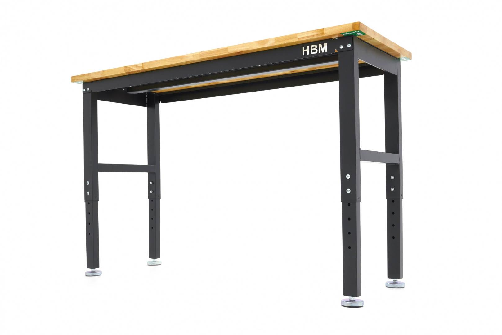 hbm-152-cm-professionele-in-hoogte-verstelbare-werkbank-met-massief-houten-werkblad_2_nr10305