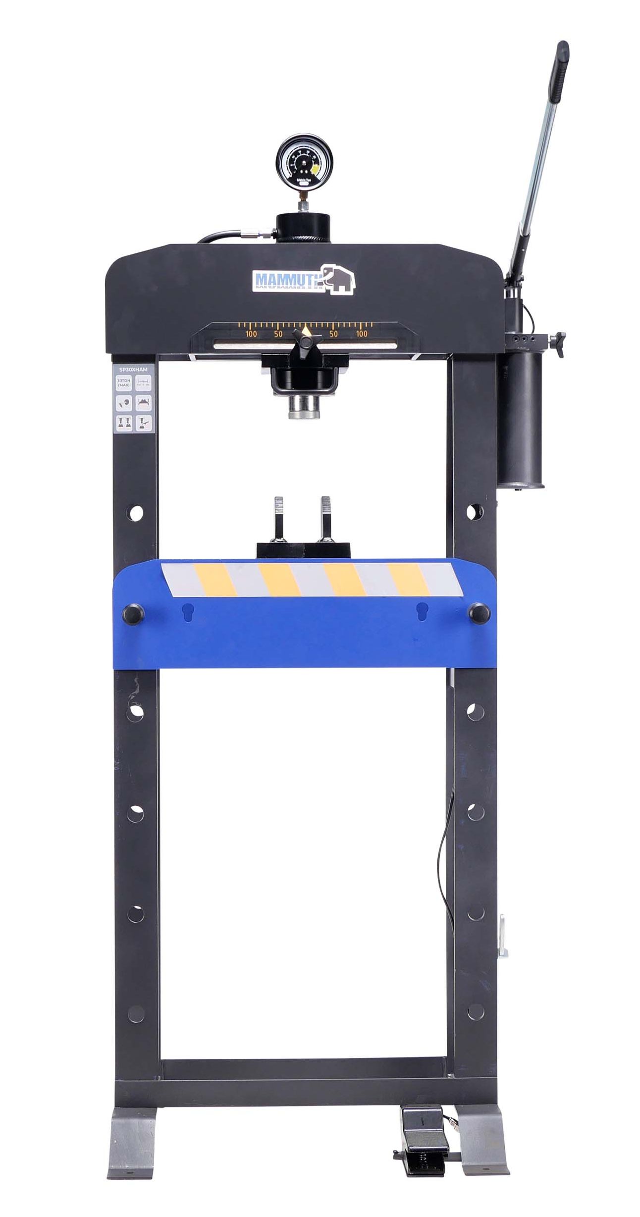 SP30XHAM Mammuth Werkstattpresse Lufthydraulik 30 Tonnen