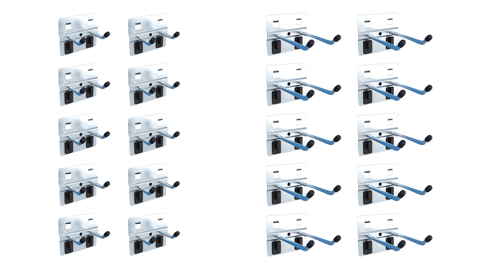 Werkzeughaken doppelt 10 Stück BG - 40mm/80mm