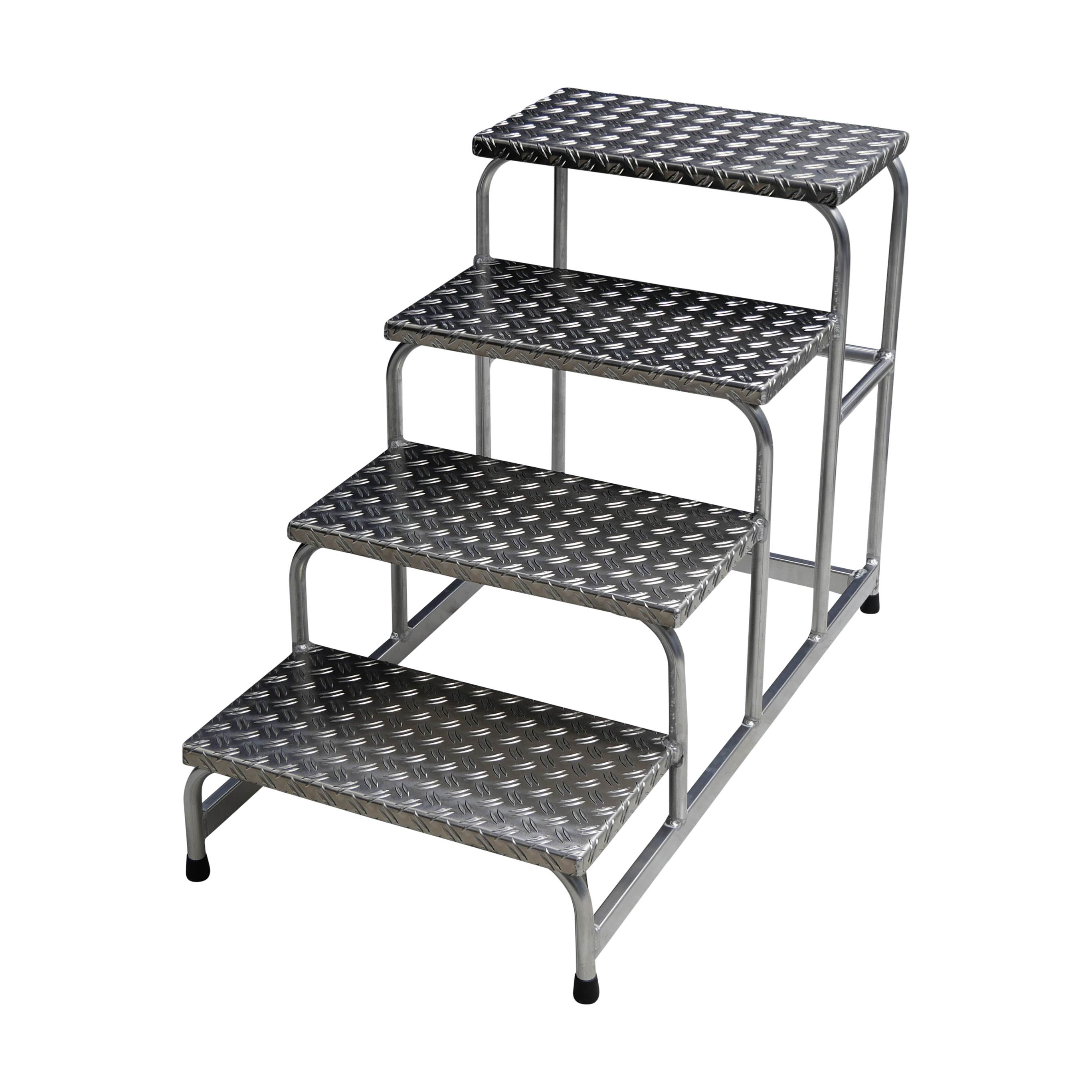 AMT04-3 Aluminium Treppe 4 Stufen