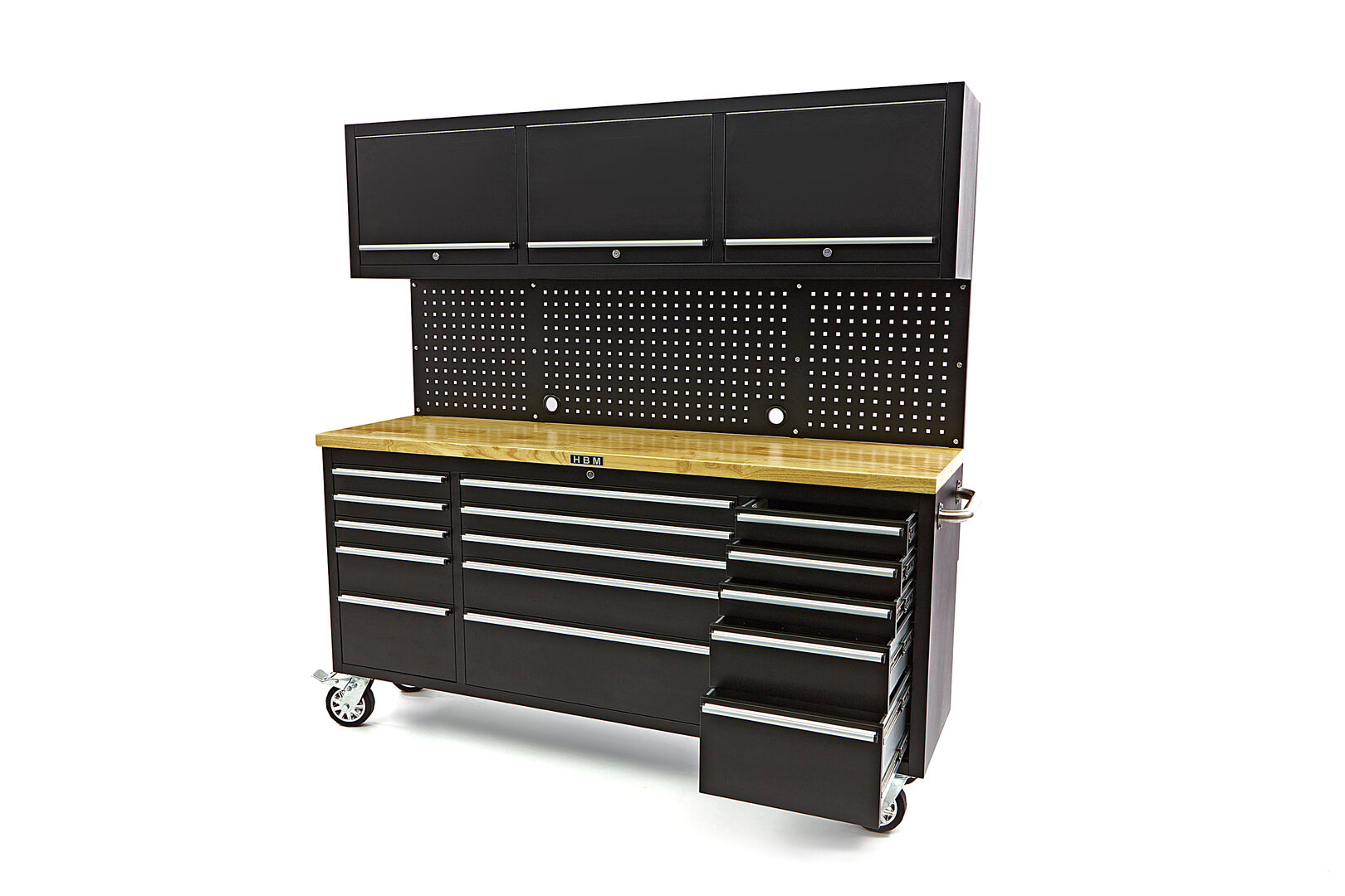 hbm-182-cm-werkbank-met-kastenwand-en-houten-blad-zwart_4_nr8493