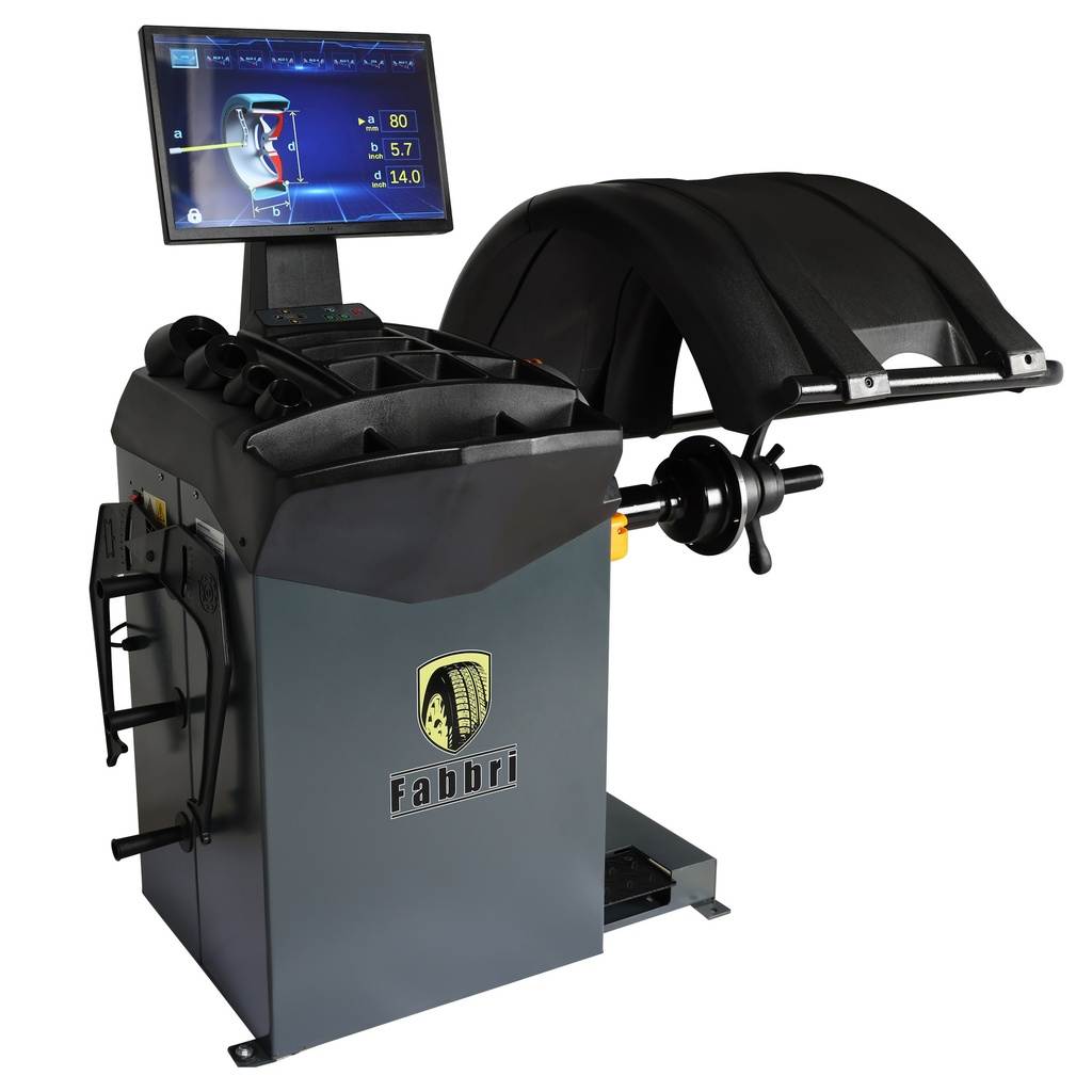 Automatische Radauswuchtmaschine für Profis mit LCD Display