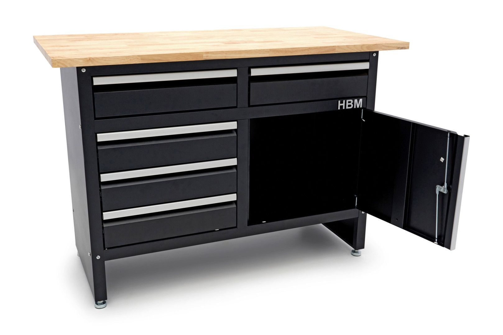 hbm-120-cm-werkbank-met-5-laden-1-deur-en-massief-houten-werkblad_4_nr109124CQYpW6z1FORq