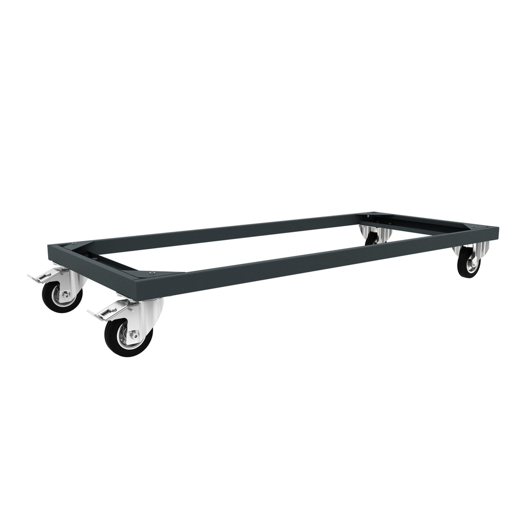Rahmen mit 4 Rädern für doppelte Werkbank 124cm BG