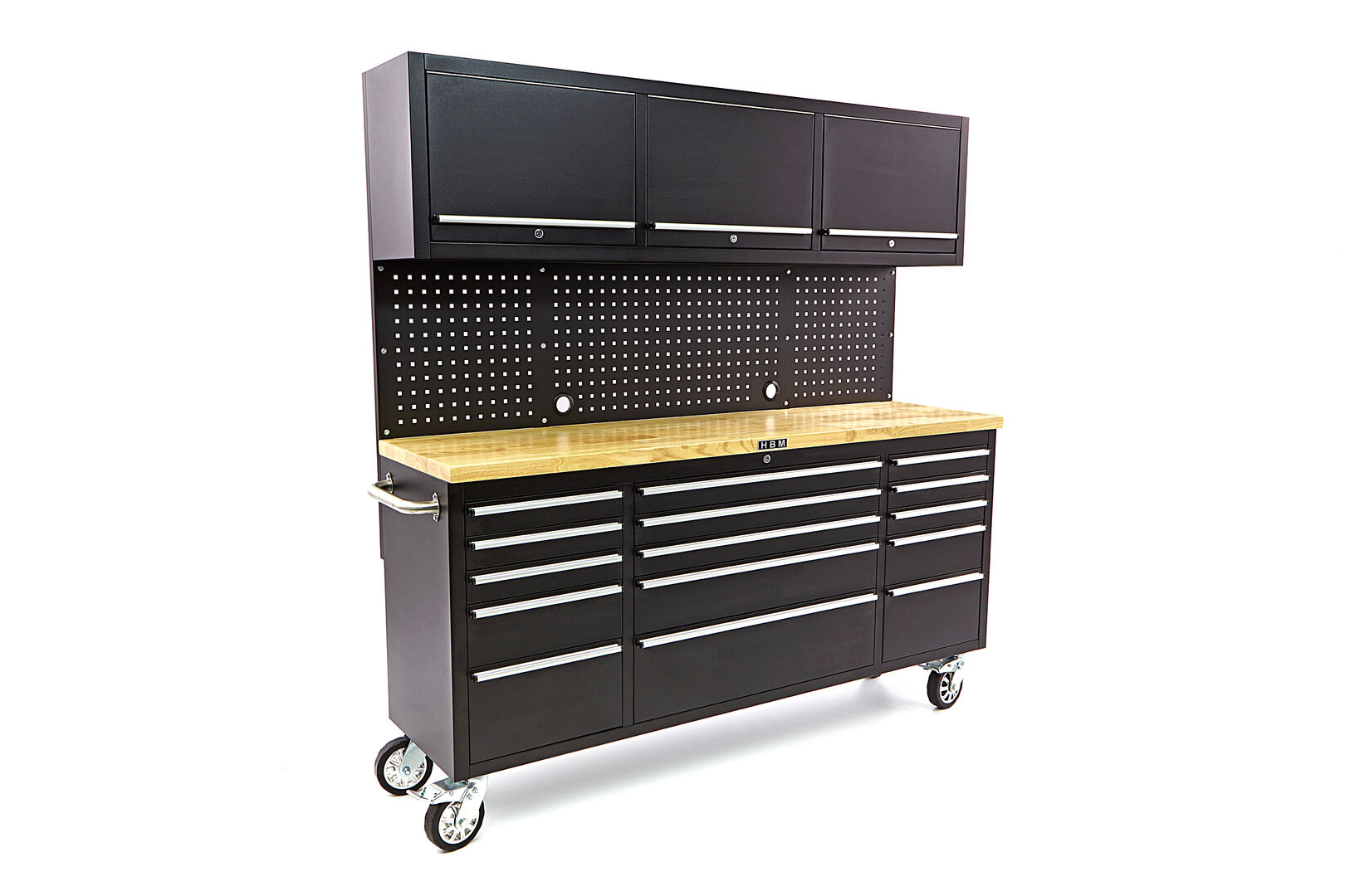 hbm-182-cm-werkbank-met-kastenwand-en-houten-blad-zwart_7_nr8493