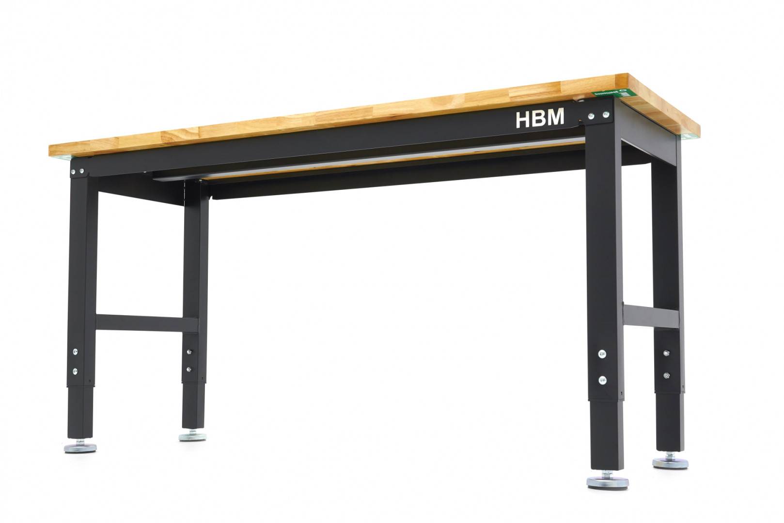 hbm-152-cm-professionele-in-hoogte-verstelbare-werkbank-met-massief-houten-werkblad_8_nr10305