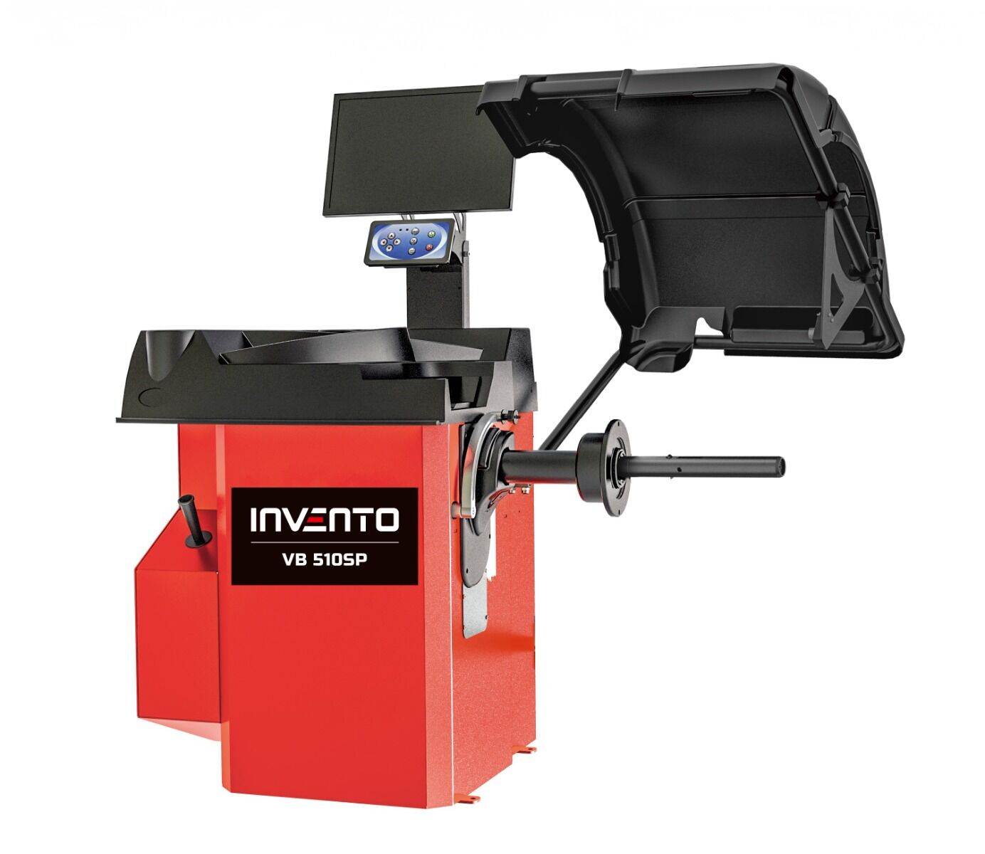 INVENTO VB 510SP – vollautomatischer Reifenwuchtmaschine mit pneumatischer Klemmung, Laser & Sonar