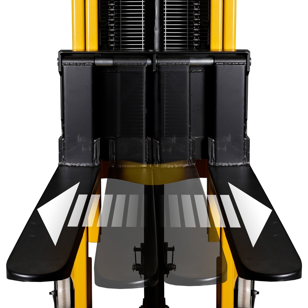 Stacker-manual-1000kg-250cm-with-adjustable-forks3