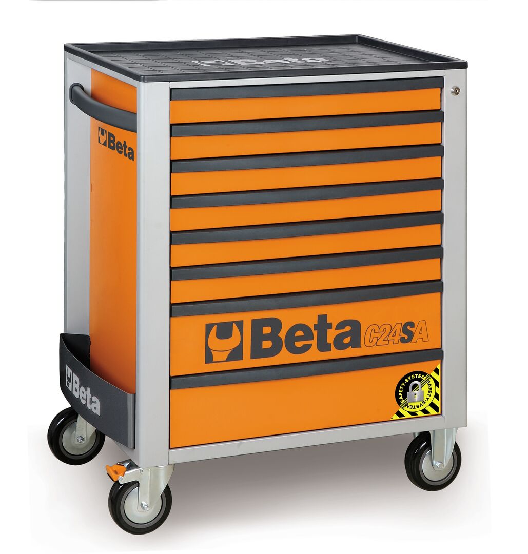 Beta Werkzeugwagen 8 Schubladen Orange - C24 SA/O