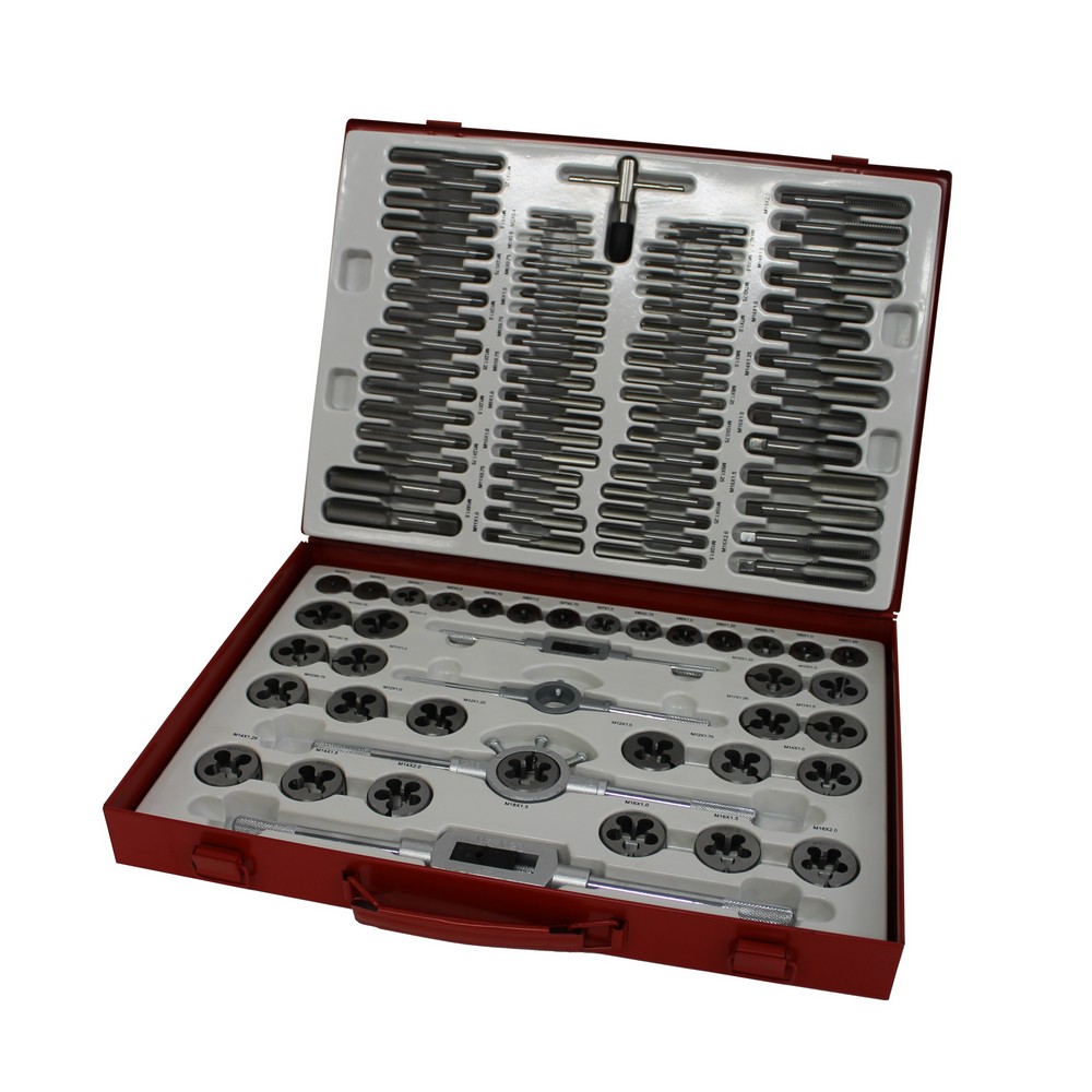 Gewindeschneider-Set 110-teilig metrisch Wolframstahl