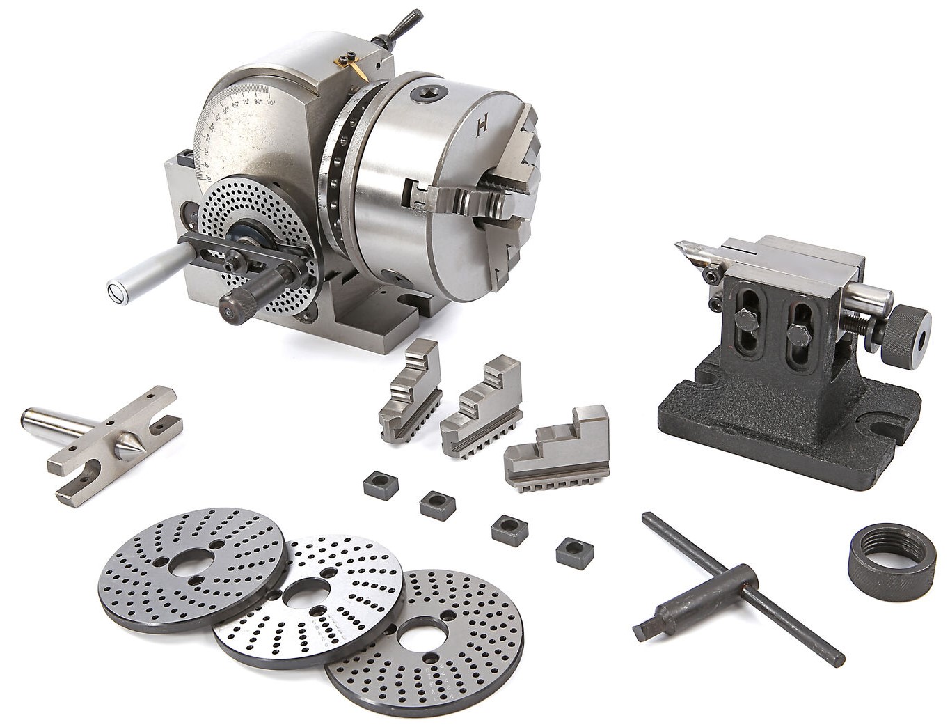 hbm-bs-1-verdeelapparaat-set-met-160-mm-3-klauwplaat_0_nr4676ViuW8GGe68KJY Teilapparat BS-1 mit Dreibackenfutter