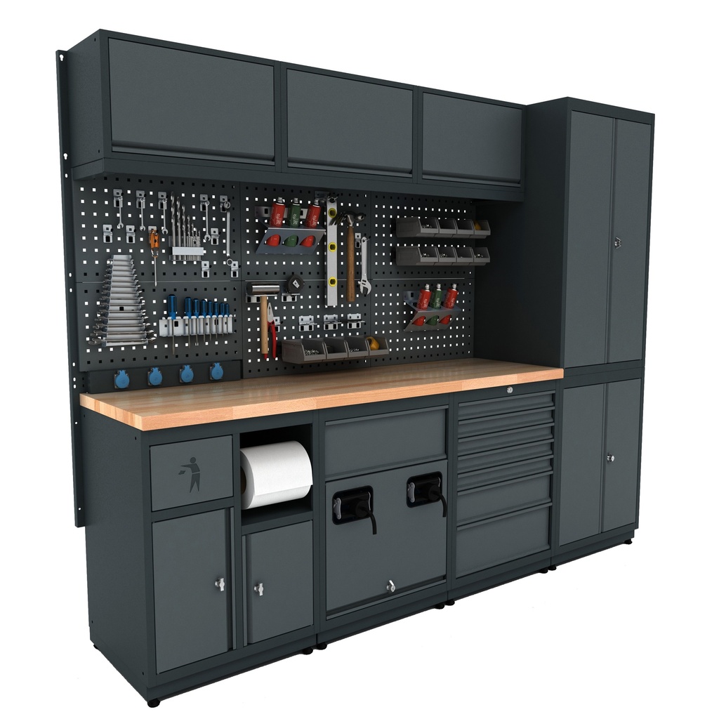 BGMODD-Workshopmodul-D-Expert Modulare Werkstatteinrichtung 251cm Modul D