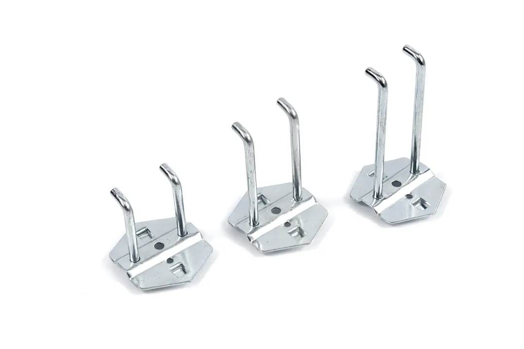 Doppelhaken 6mm für Werkzeugwand - 50mm/75mm/100mm