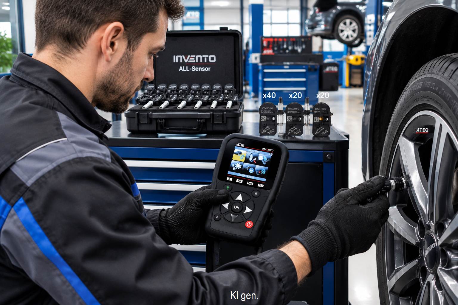 ATEQ I47 + 80 INVENTO ALL-Sensoren – Professionelles RDKS-Programmierset für Europa und USA