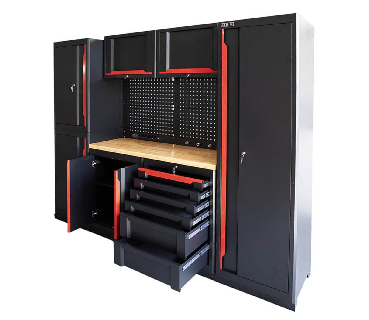 hbm-professional-deluxe-modulair-werkplaatssysteem-10-delig-zwart-rood_2_nrH132214