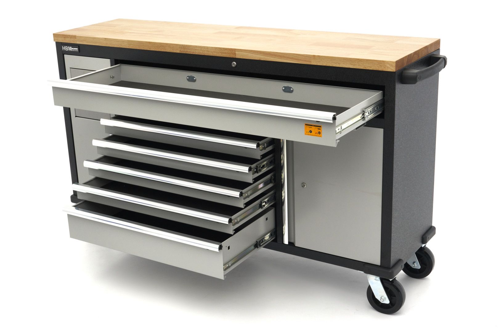 hbm-168-cm-professionele-verrijdbare-gereedschapswagen-werkbank-met-massief-houten-werkblad_6_nrH130176