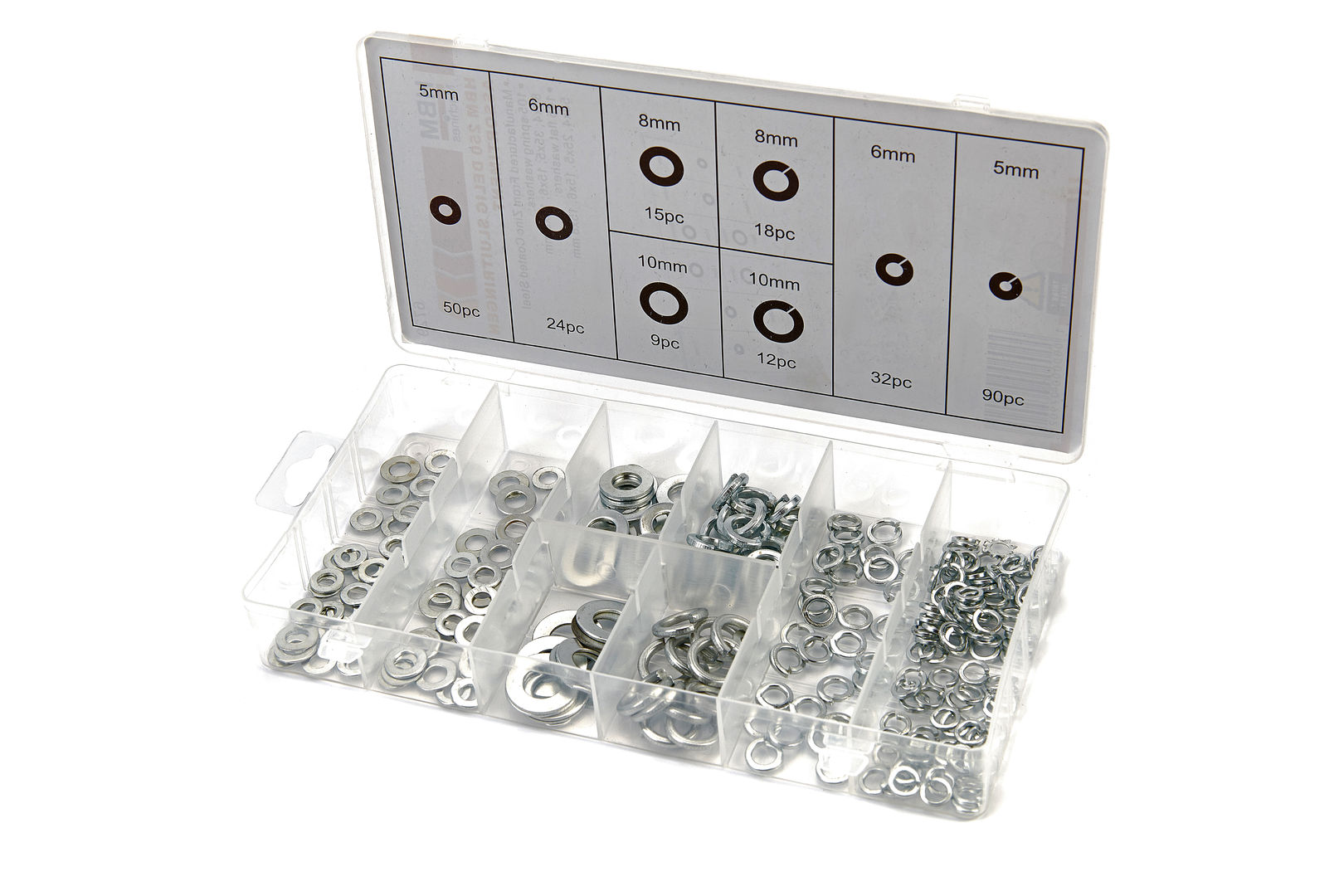 Unterleg-Federscheibensortiment 250tl.