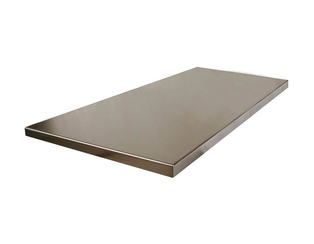 BG75ST-Arbeitsplatte-Ecke-Edelstahl-Expert Arbeitsplatte für Ecke Edelstahl 75x75x3cm