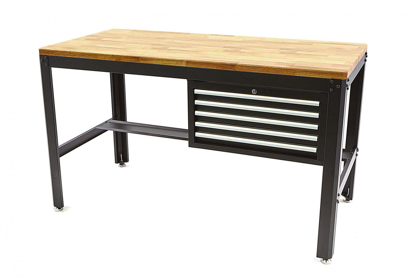 hbm-155-cm-professionele-werkbank-met-5-laden-en-houten-werkblad_0_nr8819
