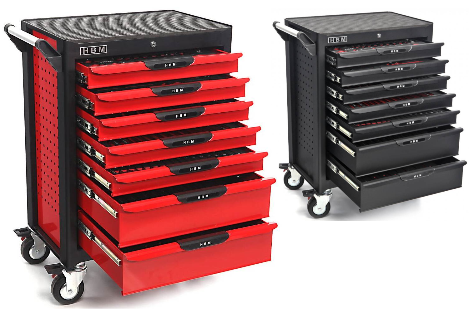 Gesamtbild Befüllter Werkzeugwagen 283tlg.