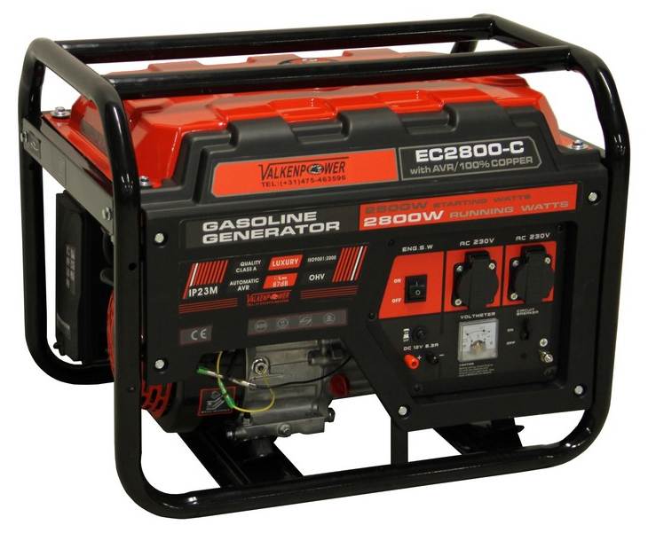 EC2800C-Benzin-Generator-Manueller-Start-2-8kw Benzin Stromgenerator AVR 2800W