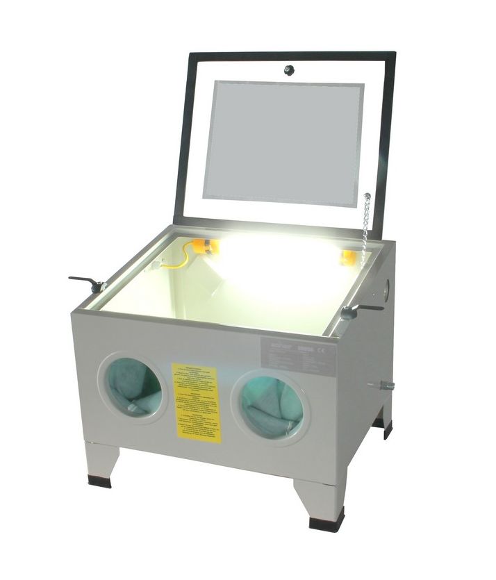 SB09A-001 Sandstrahlkabine SBC 90 weiss