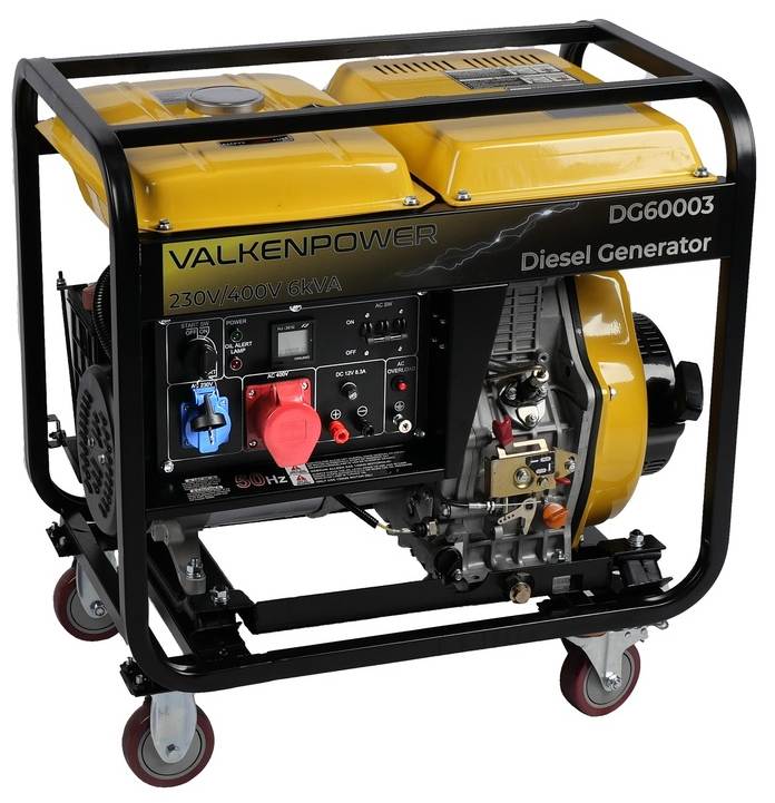 DG60003-Stromerzeuger-Offen-type-230V-400V-6kVA Diesel Generator 6kVA 230/400V