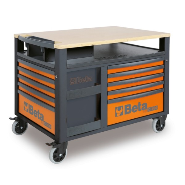SuperTank fahrbare Werkbank orange