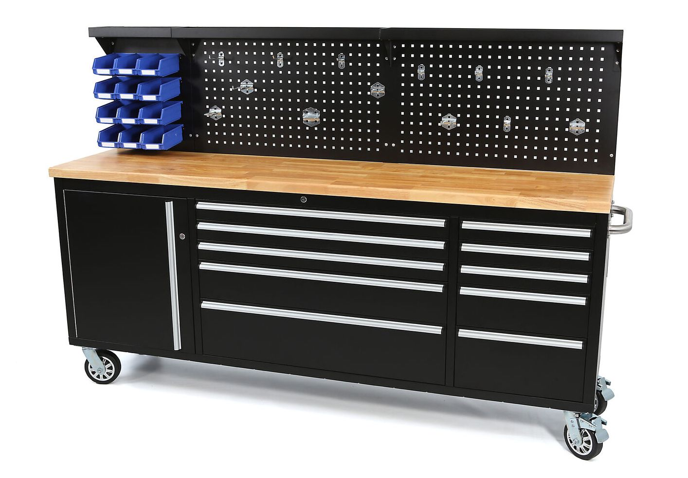 hbm-215-cm-gereedschapswagen-werkbank-met-houten-werkblad_0_nr3532 Werkbank 215cm/ Holzarbeitsplatte
