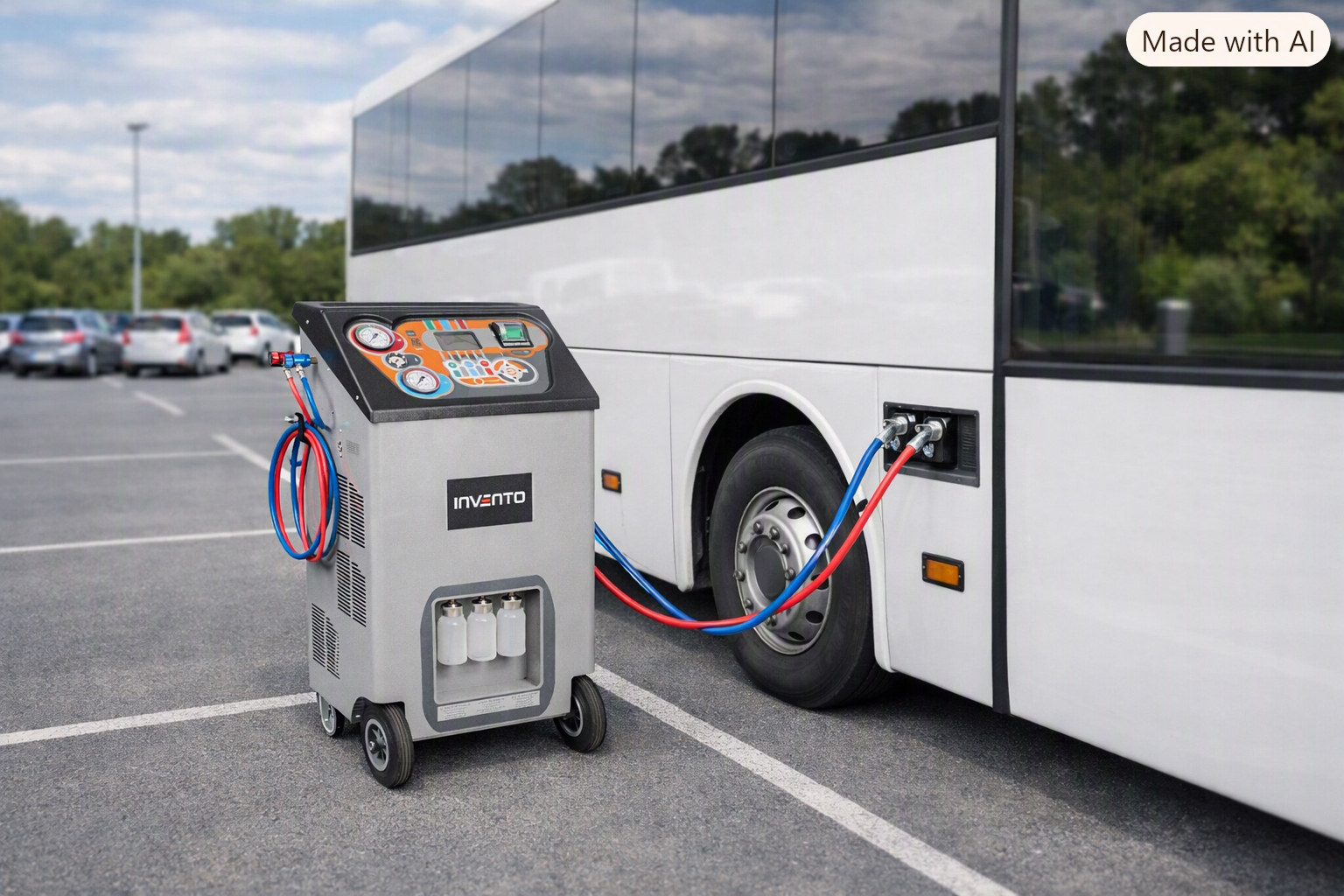 INVENTO Advance Bus R134a – Professionelle Klimaservice-Station für große Klimaanlagen