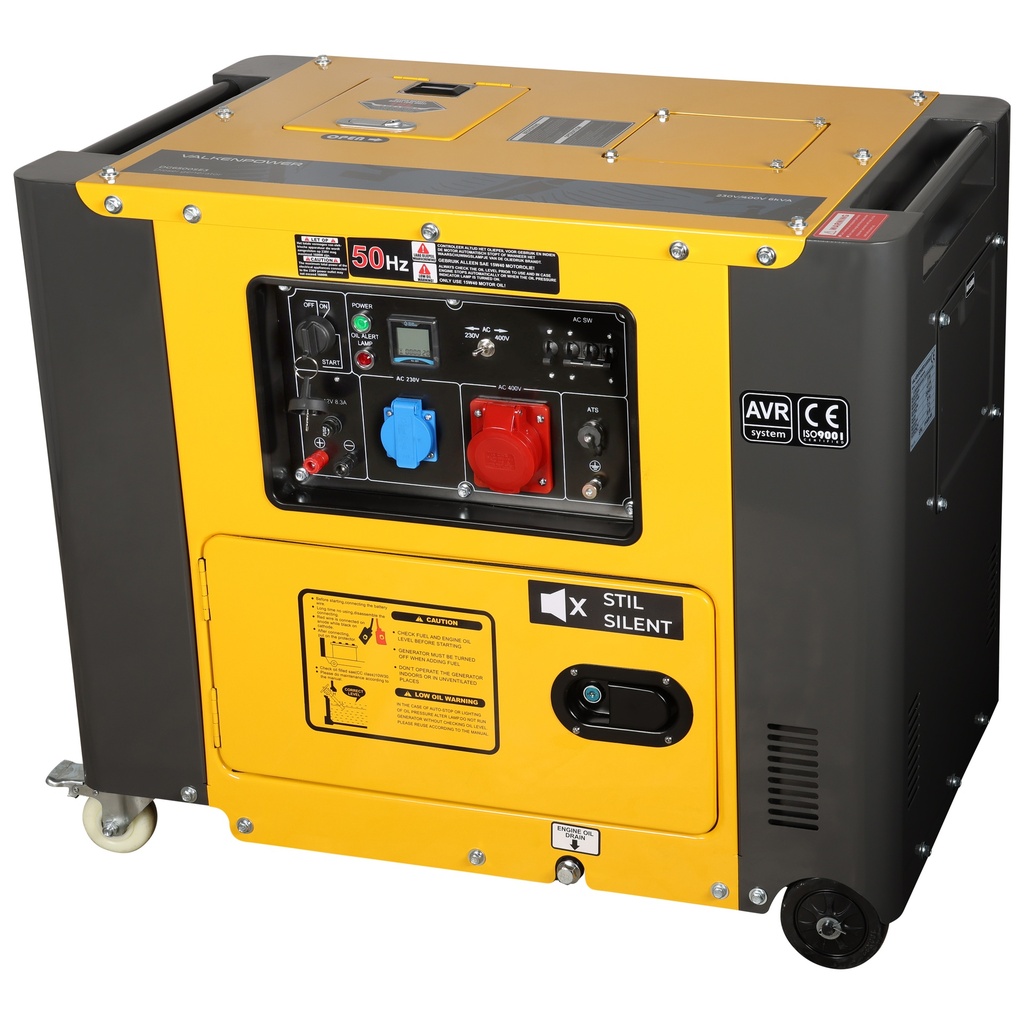 Mobiler Dieselgenerator 5000W mit ATS, AVR & Stage-V