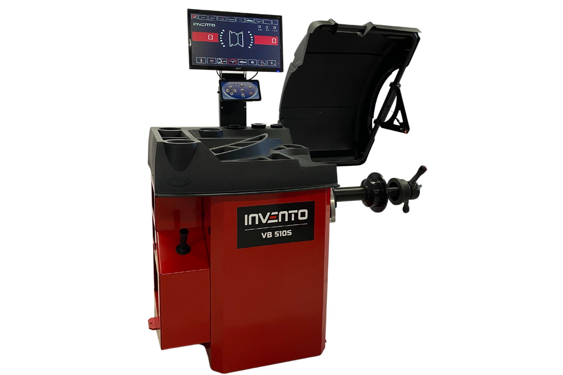 INVENTO VB 510S - Reifenauswuchtmaschine 3D, LCD-Monitor, automatische Bremse, Sonar