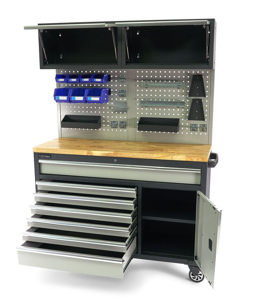 hbm-135-cm-professionele-verrijdbare-werkbank-met-kastenwand-en-accesoires_2_nr10147