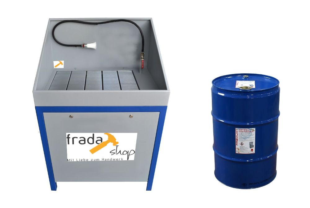 Reinigungsgerat-und-FassvxdrS9VETIaIS Teilereinigungsgerät + 60L Reiniger