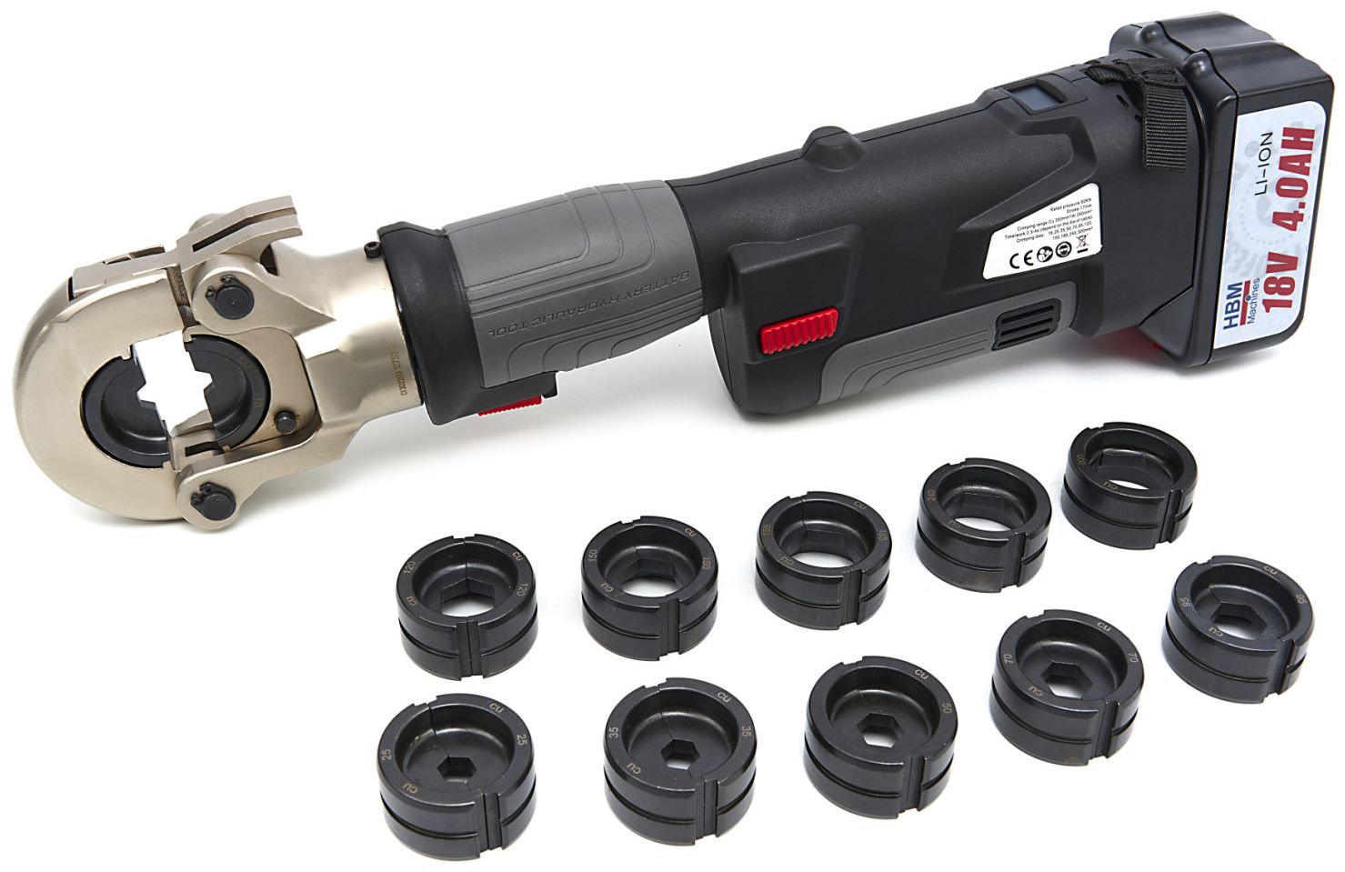 Hydraulische Crimpzange, Crimpwerkzeug für Anschlüsse, Verbundrohr, Presszange für PEX-Rohr Hydraulische Crimpzange, Crimpwerkzeug für Anschlüsse, Verbundrohr, Presszange für PEX-Rohr