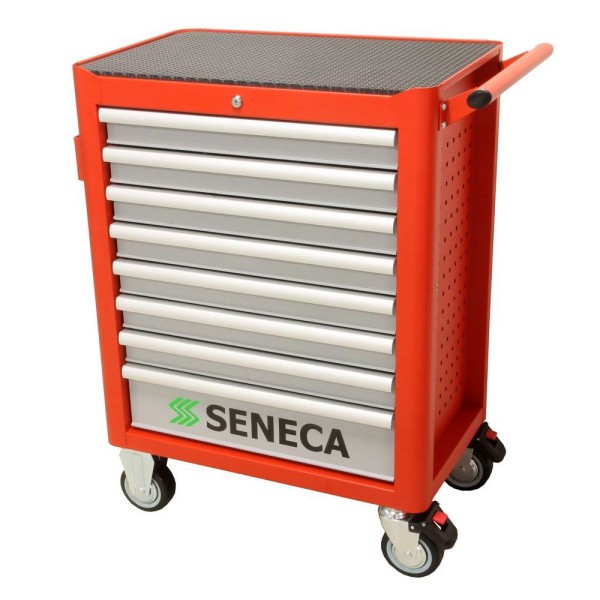 Seneca Werkzeugwagen 8 Schubladen rot