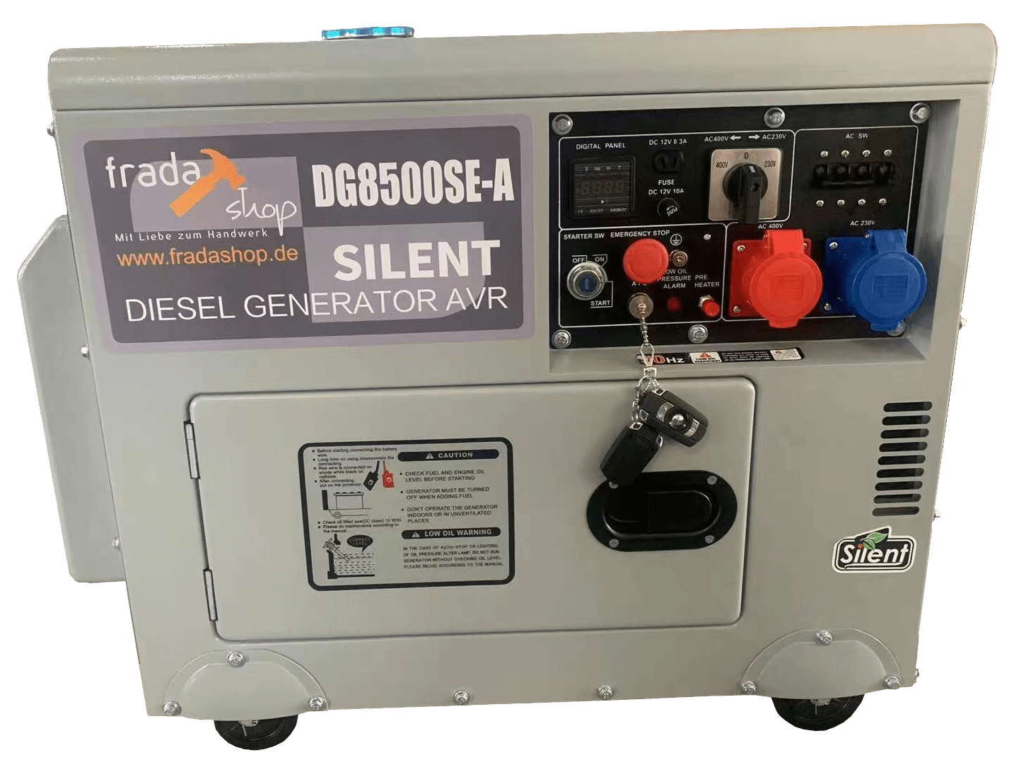 Silent Diesel Generator AVR/ATS/FB 7,0kVA